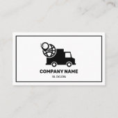 Leveringsservice Modern Zwart & Wit Professional Visitekaartje (Voorkant)