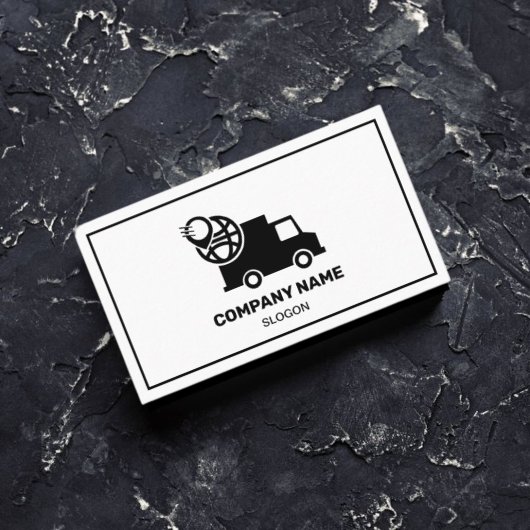 Leveringsservice Modern Zwart & Wit Professional Visitekaartje