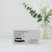 Leveringsservices - Modern eenvoudig Visitekaartje (Staand voorkant)