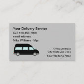 Leveringsservices - Modern eenvoudig Visitekaartje (Voorkant)