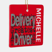 Leveringsstuurprogramma Extraordinaire CUSTOM Keramisch Ornament (Rechts)