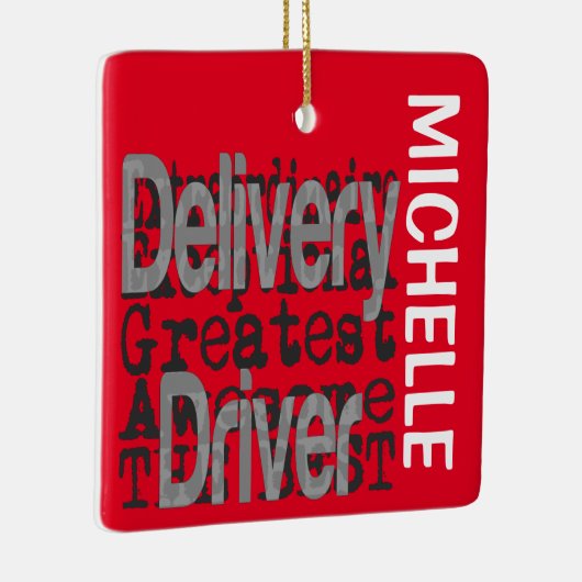 Leveringsstuurprogramma Extraordinaire CUSTOM Keramisch Ornament (Rechts)