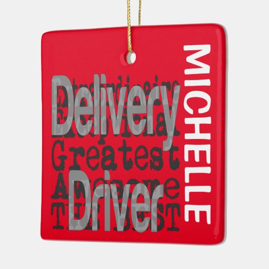 Leveringsstuurprogramma Extraordinaire CUSTOM Keramisch Ornament (Links)