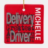 Leveringsstuurprogramma Extraordinaire CUSTOM Keramisch Ornament (Achterkant)