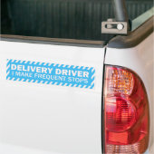 Leveringsstuurprogramma Ik maak vaak een blauwe wi Bumpersticker (Op Truck)