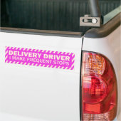 Leveringsstuurprogramma Ik maak vaak een punt roze Bumpersticker (Op Truck)