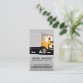 Leveringswagen | Diamantstalen Plaat Visitekaartje (Staand voorkant)