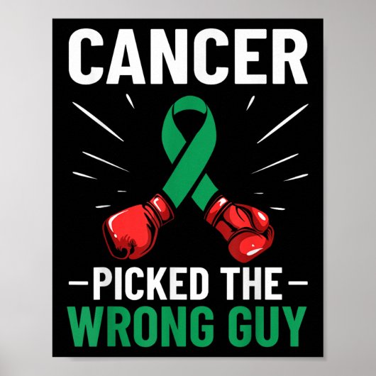 Leverkanker Bewustzijn Ribbon Cancer Picked The WR Poster (Voorkant)