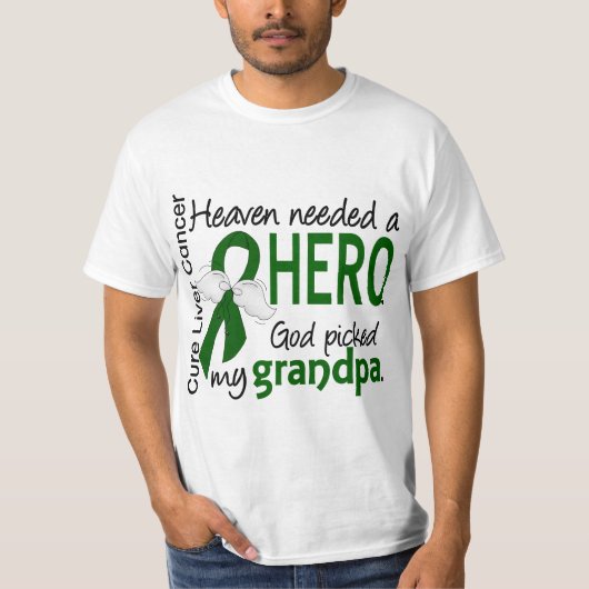 Leverkanker hemel nodig Hero opa T-shirt (Voorkant)