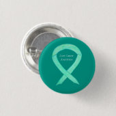 Leverkanker Jade-bewustzijnslint Aangepaste kunsts Ronde Button 3,2 Cm (Voorkant /achterkant)