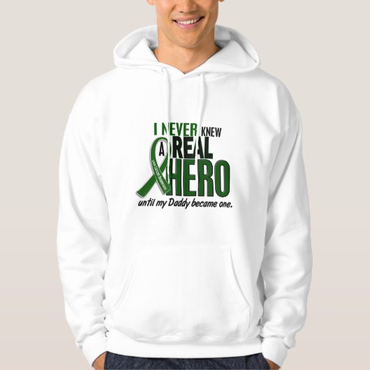 Leverkanker KNIEUW EEN HERO 2 papa Hoodie (Voorkant)