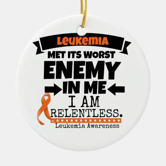 Leverkanker kreeg zijn ergste vijand bij mij keramisch ornament (Voorkant)