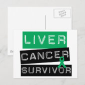 Leverkanker Overleving Briefkaart (Voorkant / Achterkant)