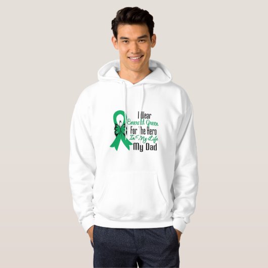 Leverkanker Ribbon Hero Mijn vader Hoodie (Voorkant volledig)