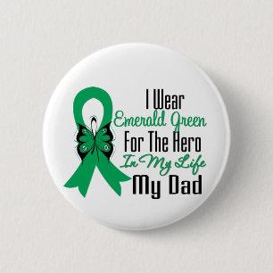 Leverkanker Ribbon Hero Mijn vader Ronde Button 5,7 Cm