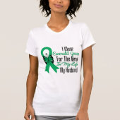 Leverkanker Ribbon Hero My Husband T-shirt (Voorkant)