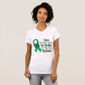 Leverkanker Ribbon Hero My Husband T-shirt (Voorkant volledig)