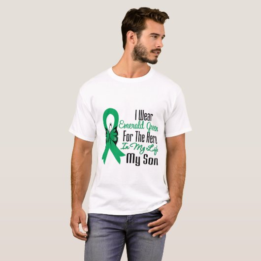 Leverkanker Ribbon Hero My Son T-shirt (Voorkant volledig)