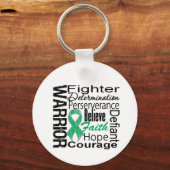 Leverkanker Warrior Collage Sleutelhanger (Voorkant)