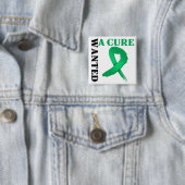 Leverkanker WENST EEN CURE Vierkante Button 5,1 Cm (In situ)