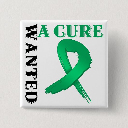 Leverkanker WENST EEN CURE Vierkante Button 5,1 Cm (Voorkant)
