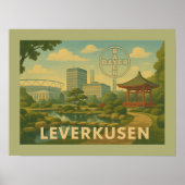 Leverkusen Duitsland Stad Kunst Poster (Voorkant)