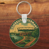 Leverkusen Duitsland Waterfront Sleutelhanger (Voorkant)