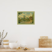 Leverkusen Germany City Art Poster (Keuken)