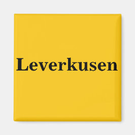 Leverkusen  Magnet Schild Gold Gleb