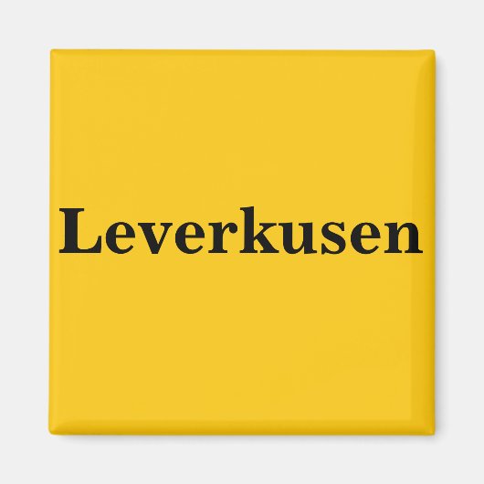 Leverkusen  Magnet Schild Gold Gleb (Voorkant)