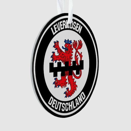 Leverkusen Round Emblem Ornament (voorkant)