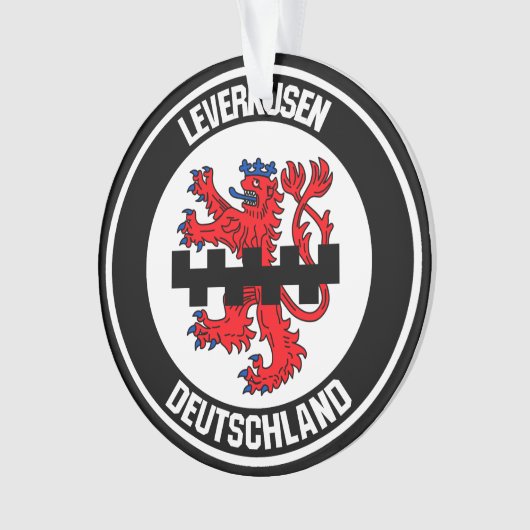 Leverkusen Round Emblem Ornament (voorkant)