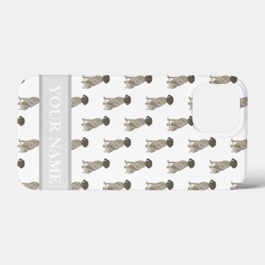 Levernier- en witte Duitse horthaasappelwijn Case-Mate iPhone Case (Achterkant (horizontaal))