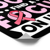 Levert borstkanker lintkanker krijger poster (Hoek)