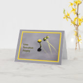 Levertransplantatie Kaart met wilde bloemen (Gele Bloem)