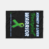 Levertransplantatie Krijger Nierziekte Patiënten Fleece Deken (Voorkant (Horizontaal))