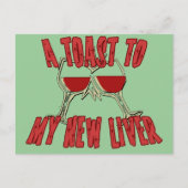 Levertransplantatie krijgt goede cadeaus briefkaart (Voorkant)