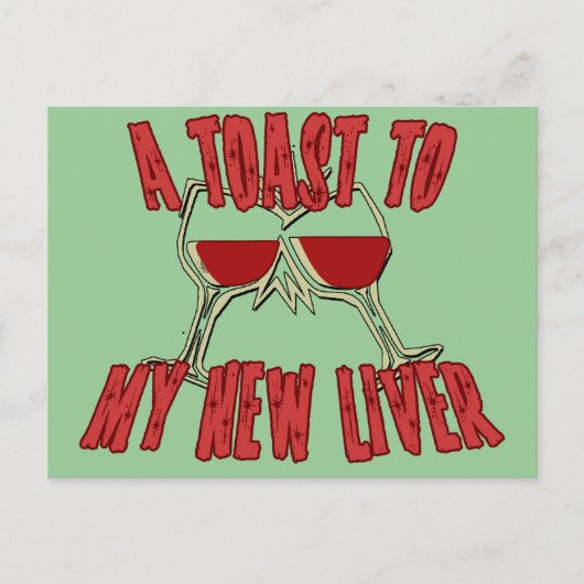 Levertransplantatie krijgt goede cadeaus briefkaart (Voorkant)