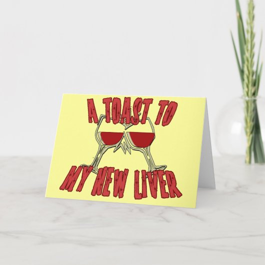 Levertransplantatie krijgt goede cadeaus kaart (Voorkant)
