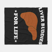 Levertransplantatie Lever-/orgaanleverboeddies voo Fleece Deken (Voorkant (Horizontaal))