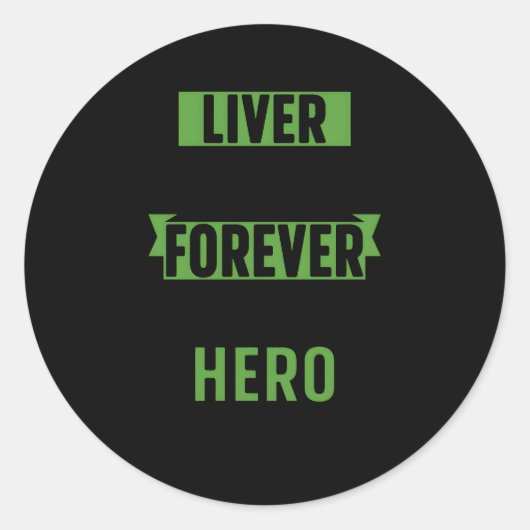 Levertransplantatie overlevende levertransplantati ronde sticker (Voorkant)