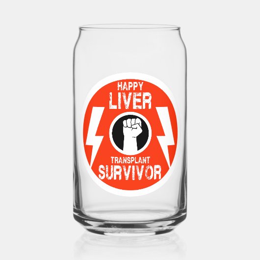 Levertransplantatie Overleving Blikvorm Glas (Achterkant)