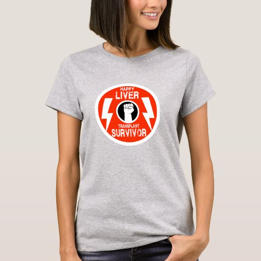 Levertransplantatie Overleving T-shirt (Voorkant)