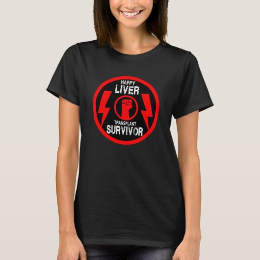 Levertransplantatie Overleving T-shirt (Voorkant)