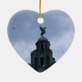 Levervogel in Liverpool Keramisch Ornament (Achterkant)