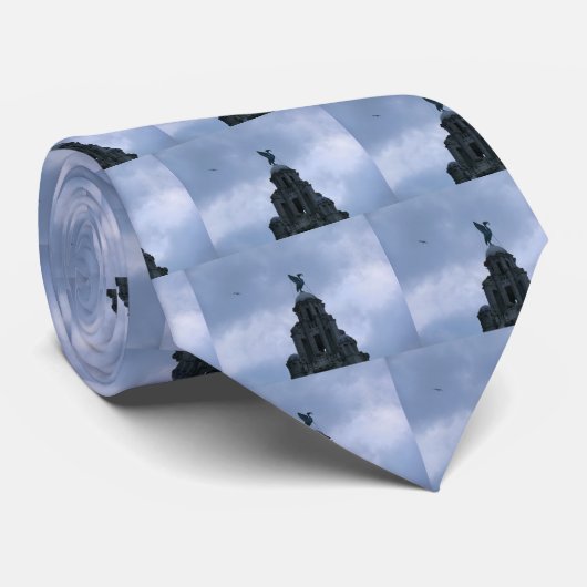 Levervogel in Liverpool Stropdas (Opgerold)