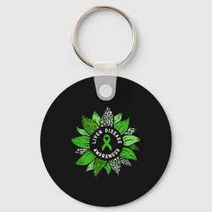 Leverziekte Awareness Month Flower Liver Disease Sleutelhanger