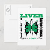 Leverziekte - Boterfly Briefkaart (Voorkant / Achterkant)