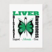 Leverziekte - Boterfly Briefkaart (Voorkant)