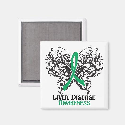 Leverziekte - Boterfly Magneet (Voorkant / Achterkant)